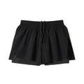 Men's micro-elastic nylon sports shorts with side slits in turmeric, night blue, or black colours