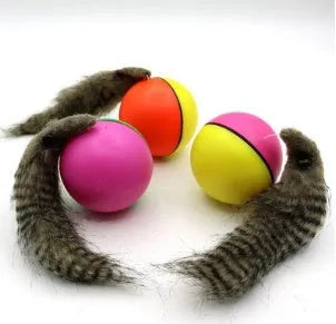 Interactive dog toy set with 8.5cm safety plastic ball and 21cm beaver figure for water play.