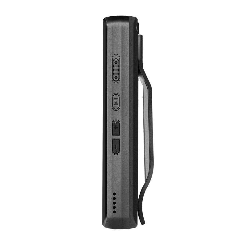 DSJ-S11 HD body worn camera shown on a uniform, displaying its compact size and 1.3-inch screen.