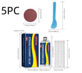 85ml metal casting glue epoxy kit with push rod, scraper and sandpaper for aluminium copper stainless steel repair.
