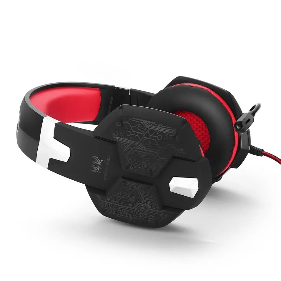 G1000 gaming headset with microphone, over-ear wired design with 3.5mm and USB connection, available in multiple colours.