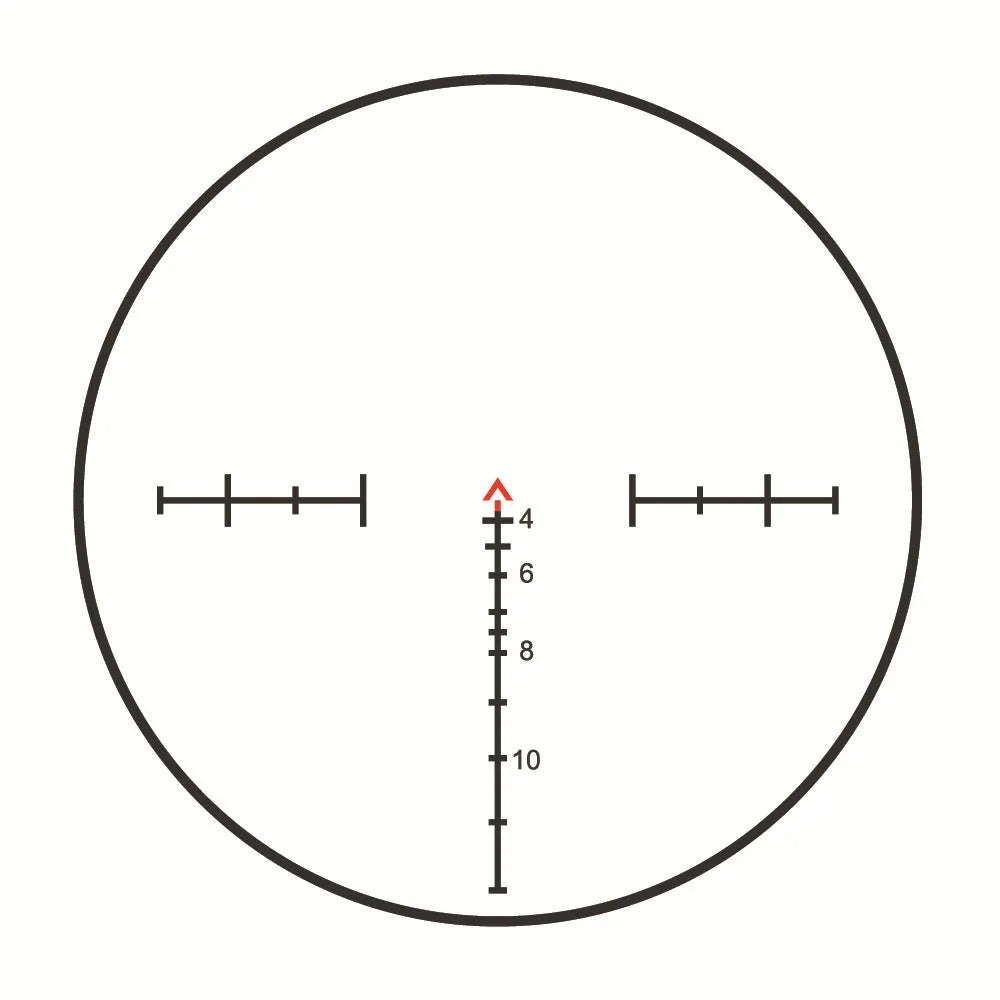 Maku metal sight 4x32 with 1x Mini RMR red dot, black, 20mm fabric rail, adjustable windage and elevation