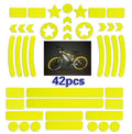 Single sheet of reflective grid pattern safety tape for bicycles in one of four colour choices.