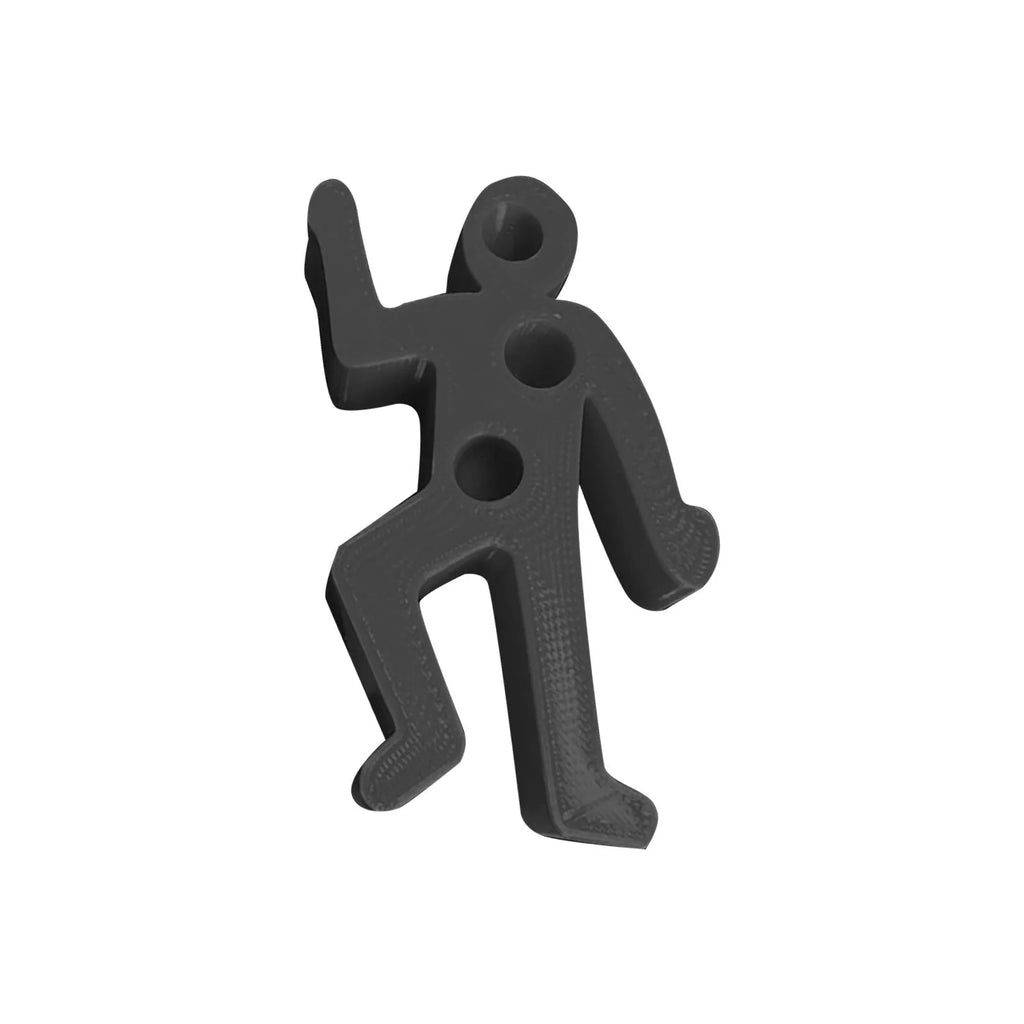 Funny crime scene humanoid pen holder in plastic triangle shape with pens inside, available in six colours