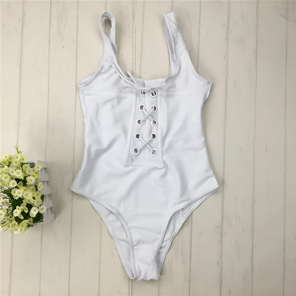 Evage Pitaya solid one piece cut out swimwear for women in M L XL sizes