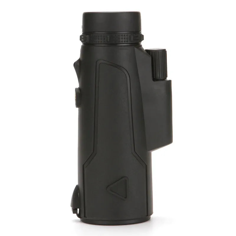 Black monocular telescope with 20x50mm optics and 12x magnification for outdoor observation