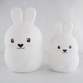 Silica gel LED nightlight with silicone shade, USB power, and two face styles: Happy and Smile