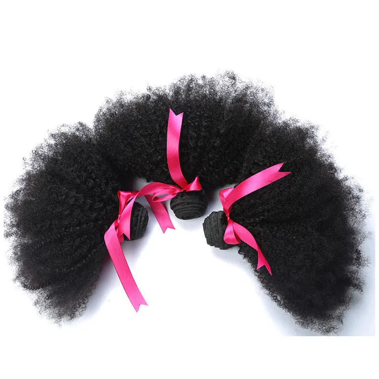 African small wig short human hair natural style with neat or slant bang and heat dyeing option