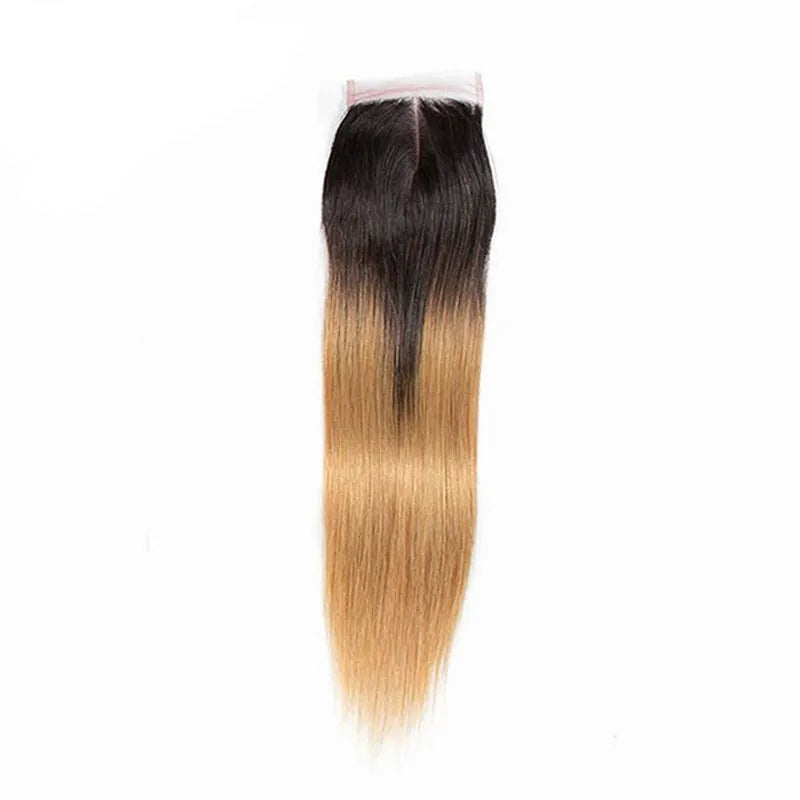 4x4 straight closure lace hair block real human hair all hand-woven medium long length