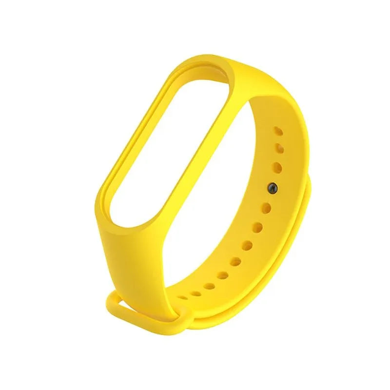 Silicone replacement wrist strap for XIAOMI MI Band 3 fitness tracker in multiple colour options