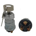 Pure copper car ignition switch with a key for trucks and forklifts.