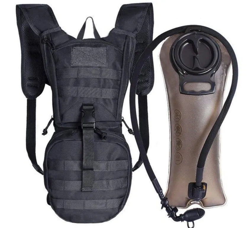 Hydration tactical cycling backpack, Oxford cloth, 3L capacity, 100cm tube, 47x20x10cm, for cycling and mountaineering.