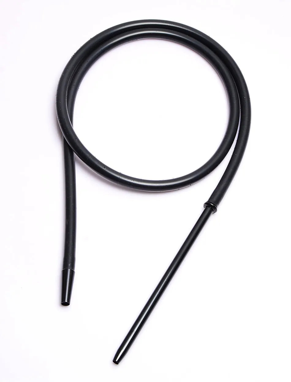 Silicone hookah hose with aluminium fittings in choice of six colours