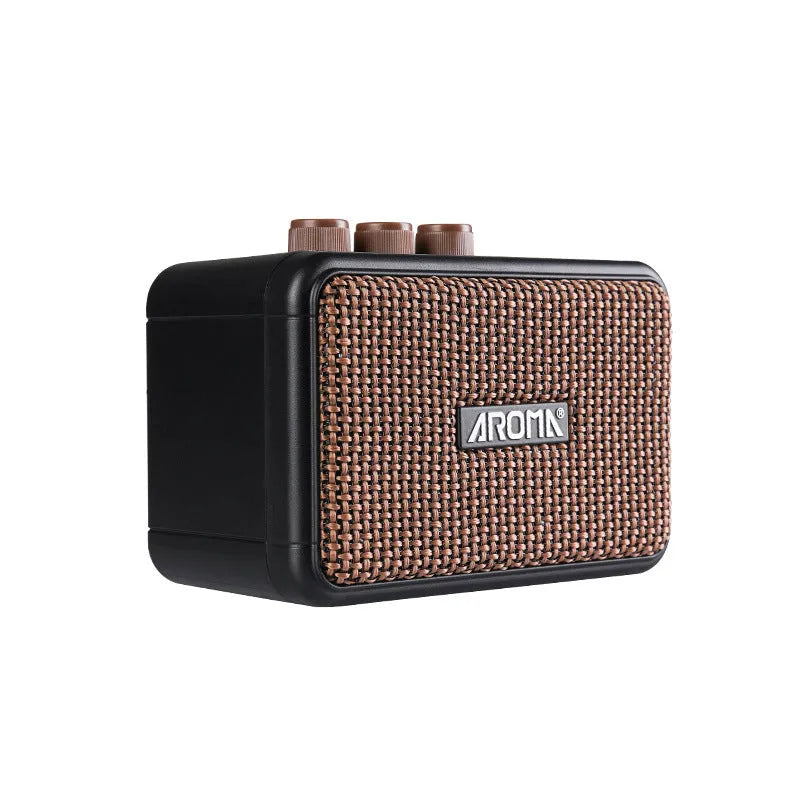 AG04 mini portable electric guitar loudspeaker box in plastic and electronic material for fitness and sports use