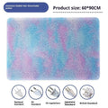 Square pet electric heating pad with tie-dyed rabbit hair cloth cover, waterproof and bite-resistant, for cats and dogs