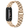 Inspire3 smartwatch stainless steel strap with three-beads design in multiple colour options