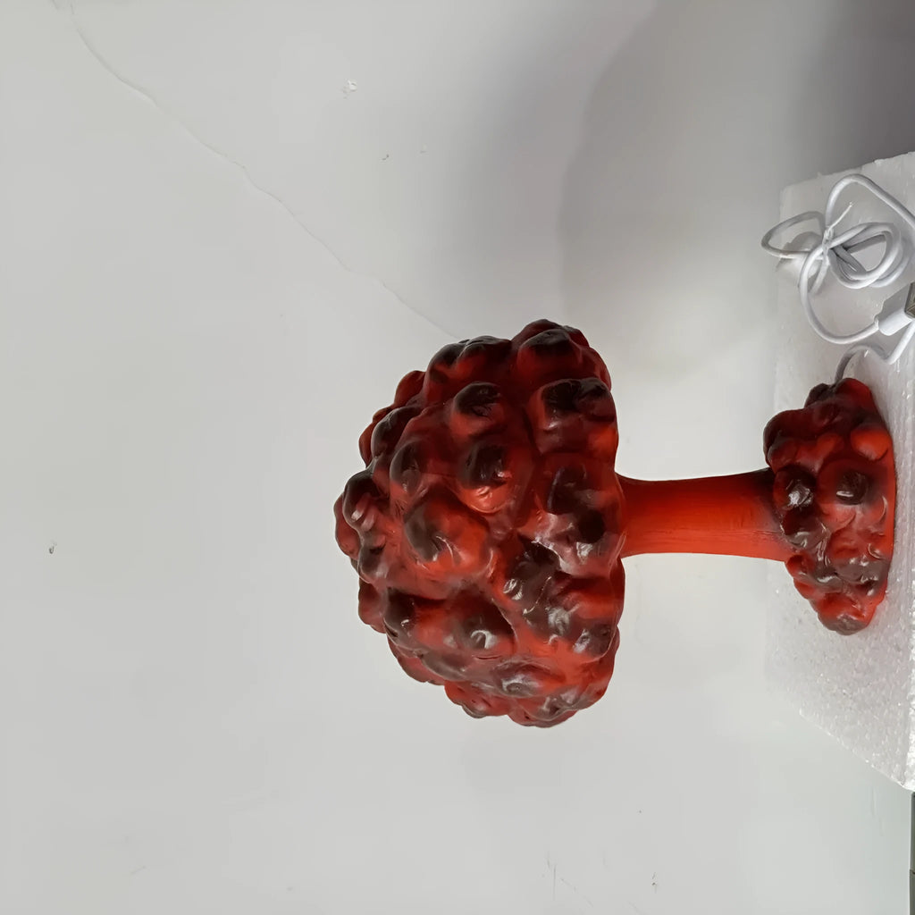 Modern atomic bomb mushroom cloud shaped table lamp with USB cable.