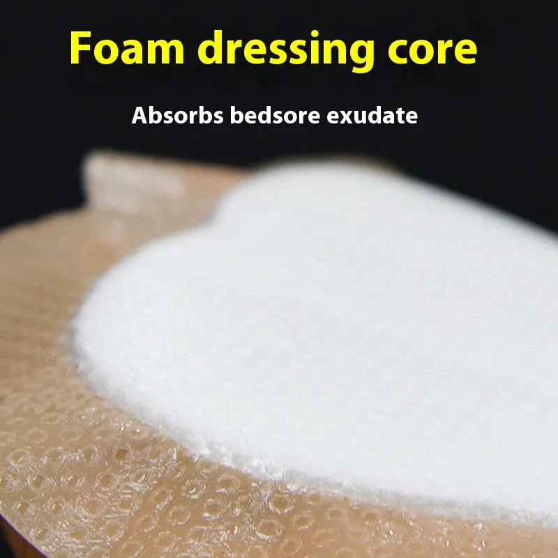 Single skin-coloured silicone gel foam bedsore prevention dressing sticker.