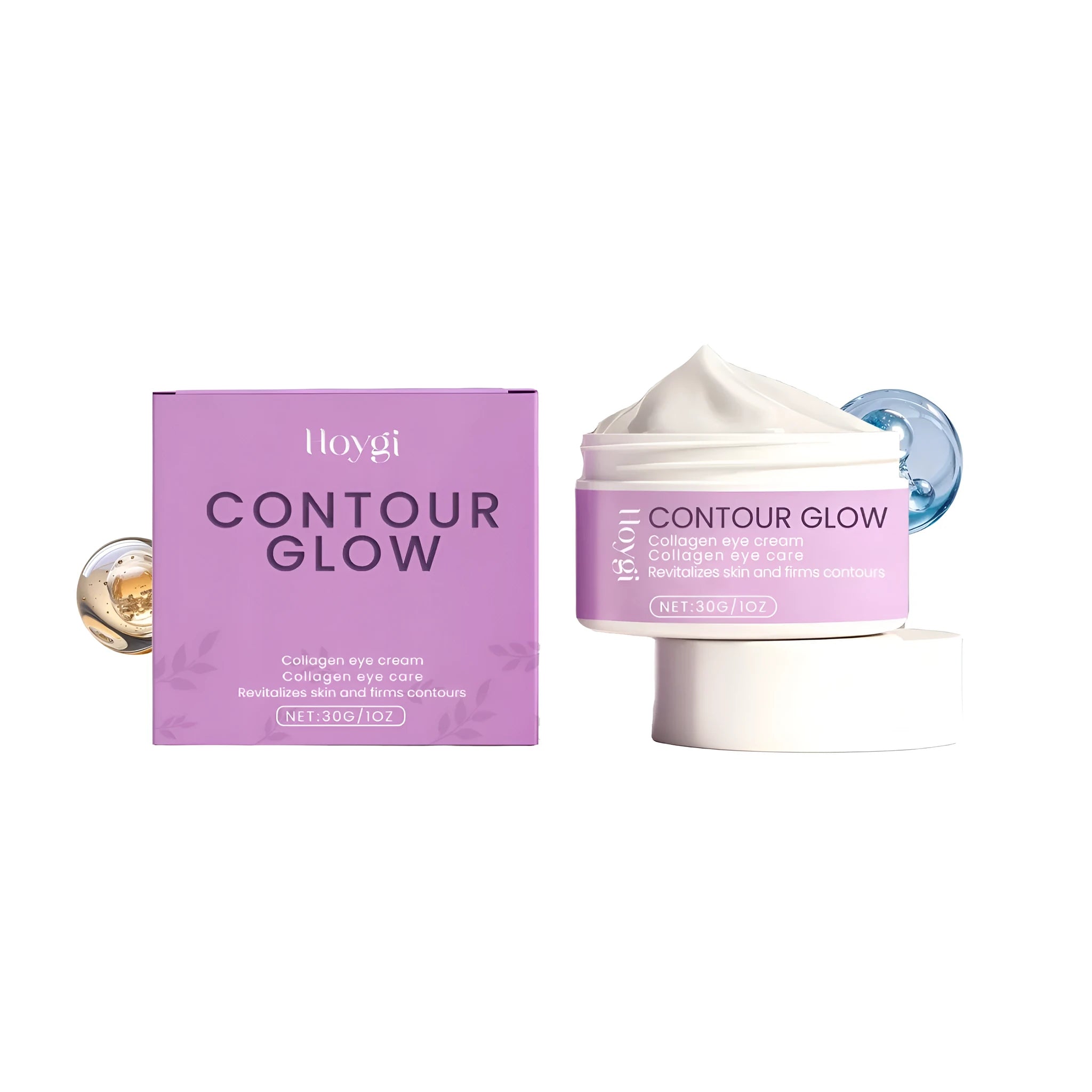 30g pot of collagen eye nourishing cream with peptides and hyaluronic acid