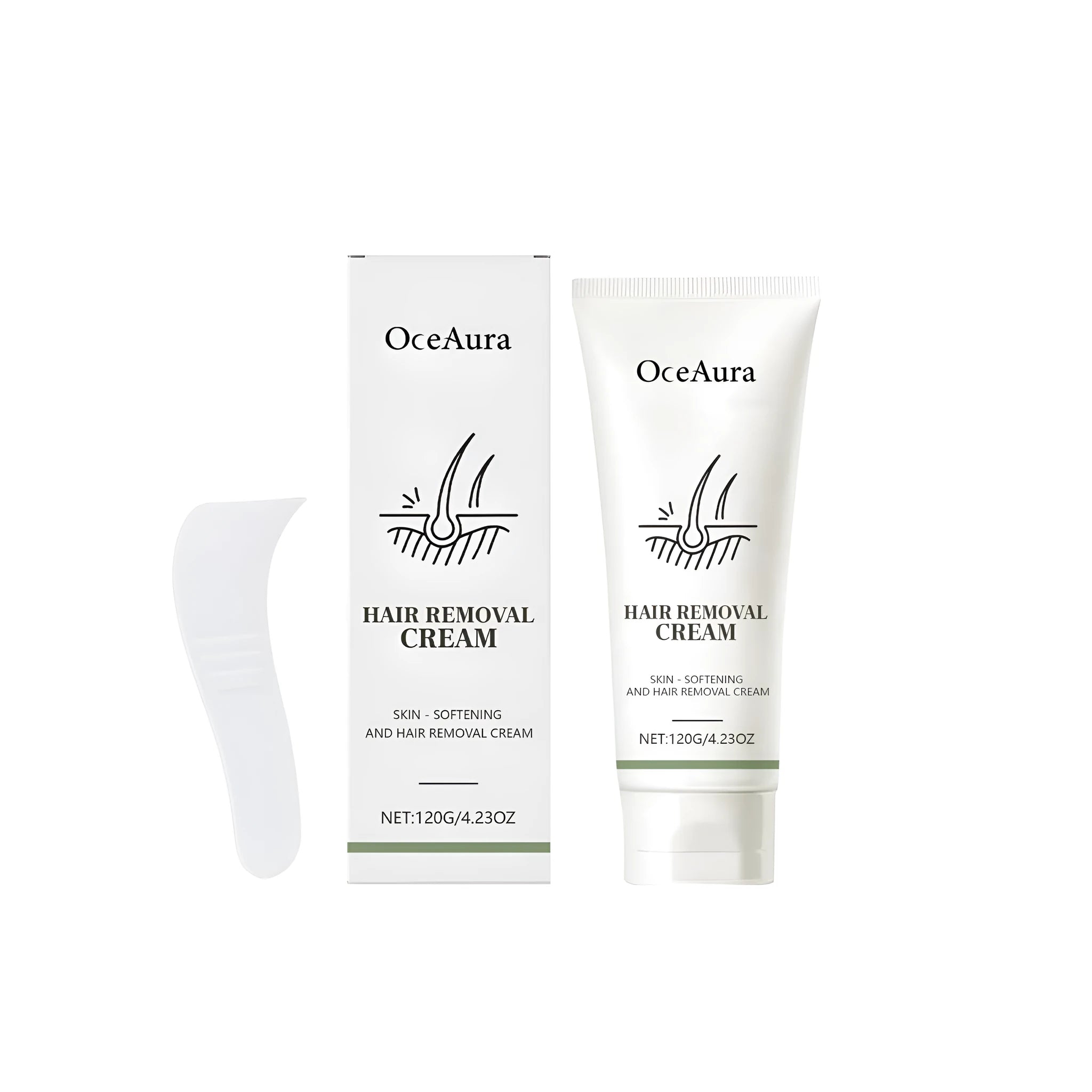 120g tube of Gentle Skin Depilatory Cream with shea butter and aloe vera for body hair removal