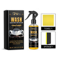 Wash coating detailer kit with 500ml PET bottle, sponge applicator and microfiber cloth for car cleaning