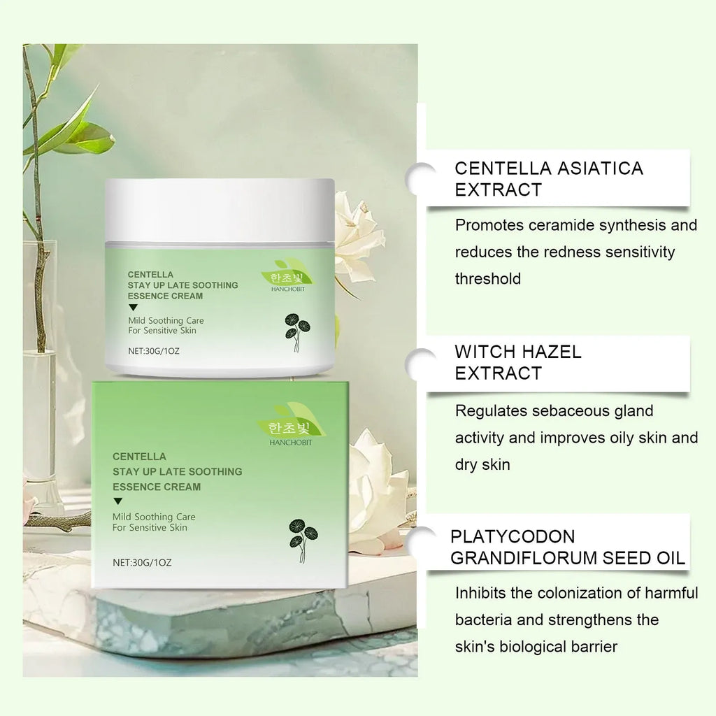 Centella Asiatica Soothing Cream 30g jar with botanical extract formulation