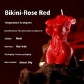 Low-temperature soy wax fragrance candles in rose red, pink, and purple colours for sensual use.