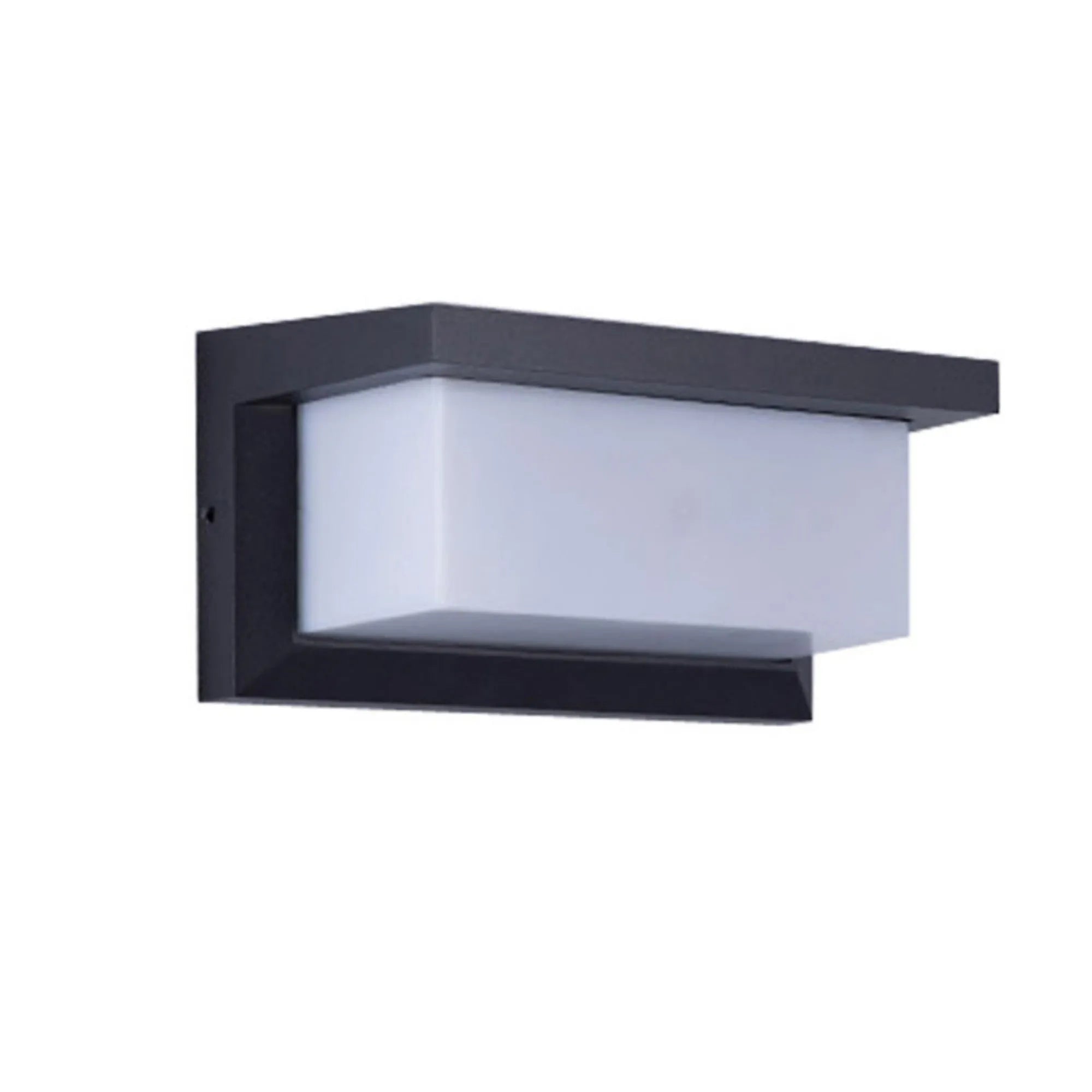 Retro outdoor waterproof square aluminium LED wall light in European style mounted on a wall