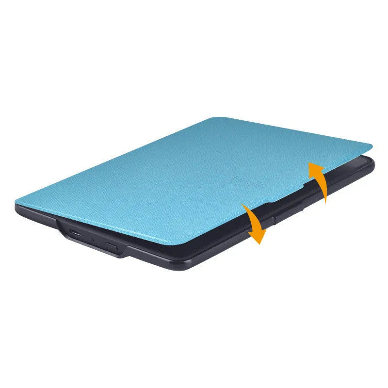 Kindle Paperwhite microfiber leather case in black, book-style cover, 170mm x 120mm x 10mm