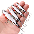 15g plating silvery metal jig lure for sea fishing in pack of 5 with OPP bag