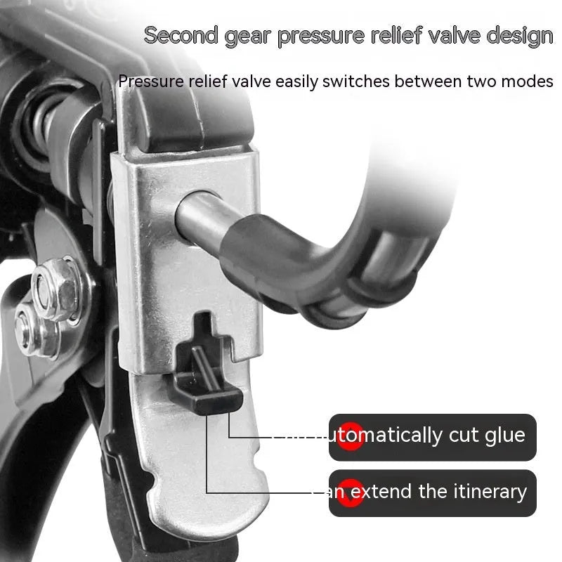13 bearing aluminium alloy automatic adhesive breaking glass glue gun for sealants