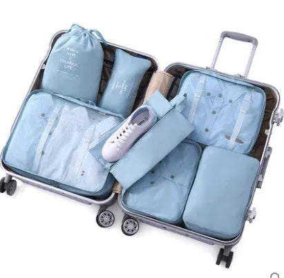 Cube travel packing bag in 210D Oxford cloth for organising shoes clothes and toiletries