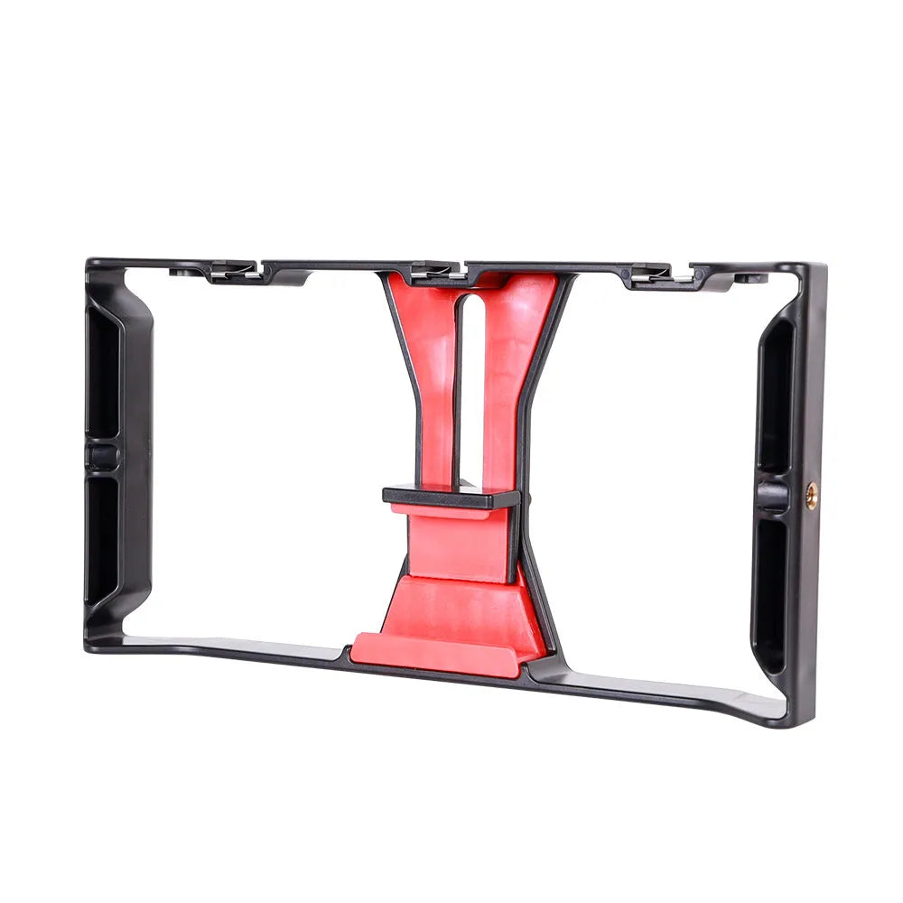 Portable ABS desktop telescopic tripod, 250mm x 130mm x 38mm, with mobile phone holder and PP bag packing