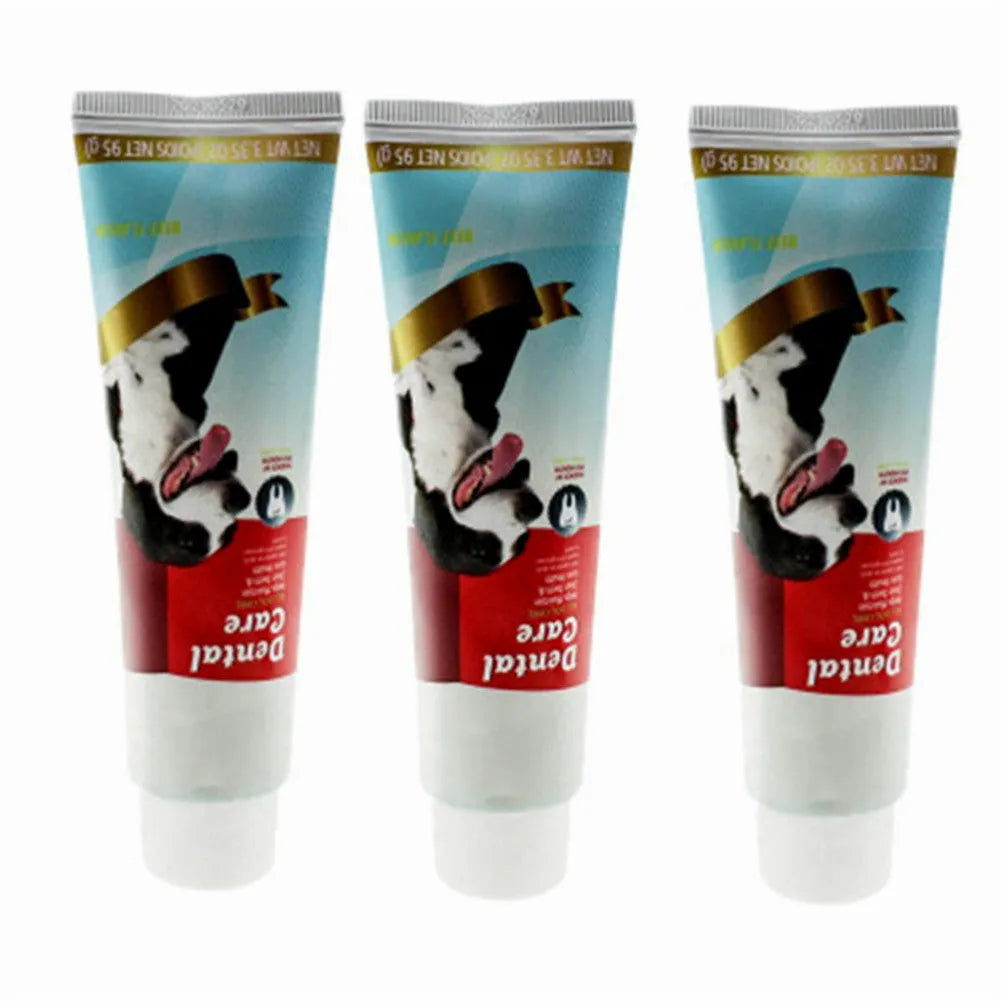95g plastic tube of dog clean toothpaste for dog dental care and bad breath reduction