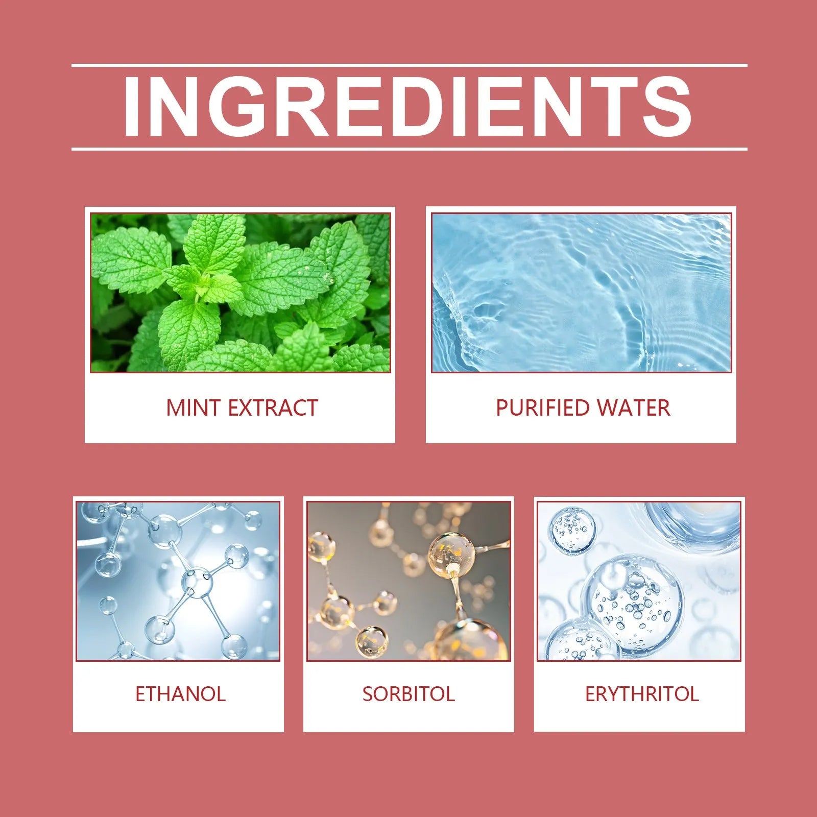 60ml bottle of pet dog syrup with mint extract for oral care and fresh breath