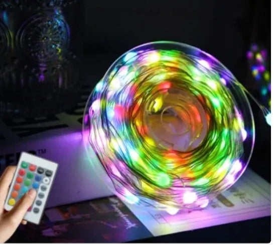 Multi-colour animated LED Christmas tree lights for outdoor garden decoration in 1.5m and 2m sizes