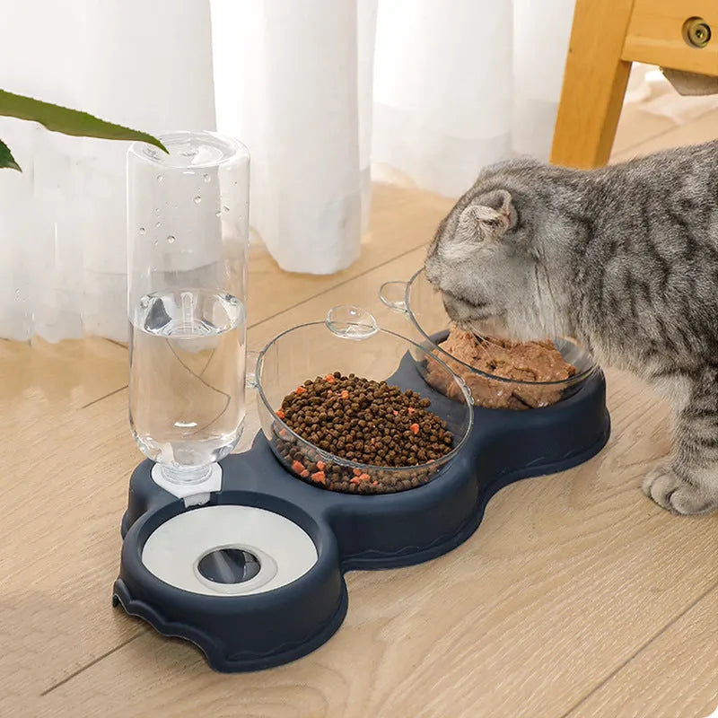 Multi-purpose PP pet tableware cat bowl available in blue, pink, white, yellow, green, dark blue and grey