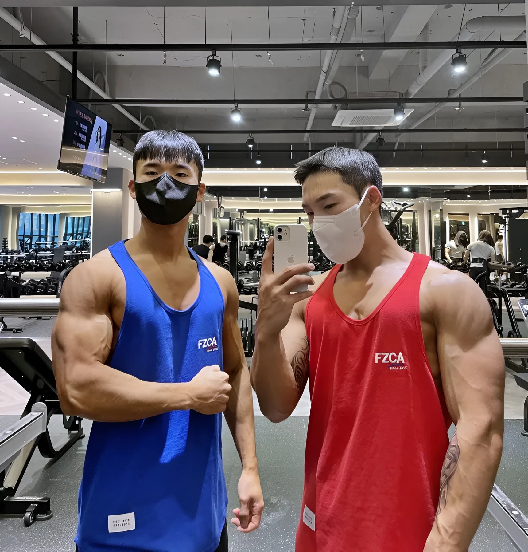 Men's cotton fitness vest in multiple colours for summer running and training