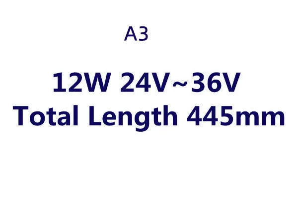 445mm long aluminium LED explosion proof light with tempered glass cover for CNC lathe mounting.