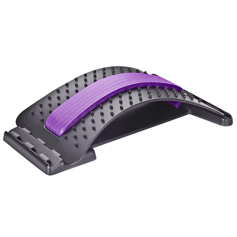 Adjustable Acupressure Back Massager - Multi-Level Lumbar Stretcher & Health Appliance for Muscle Relief & Spine Support