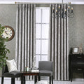 Solid colour chenille blackout curtains in grey, beige or coffee options measuring 1x2.7m