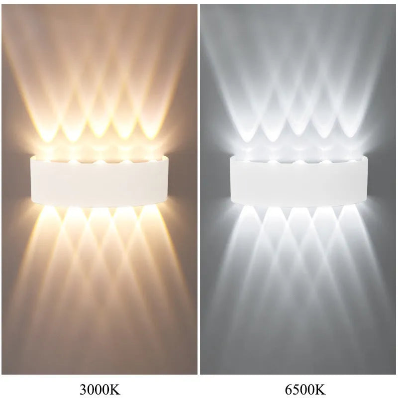 IP65 waterproof outdoor LED telescope wall lamp in white plastic design