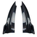 Set of two PP rear cornerite protectors in carbon fibre pattern and piano black finish for car bumper corners