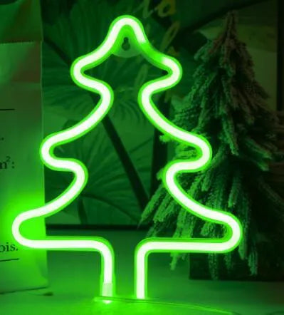 LED neon light with acrylic back panel USB-powered night light in Rainbow colour for bedroom decoration