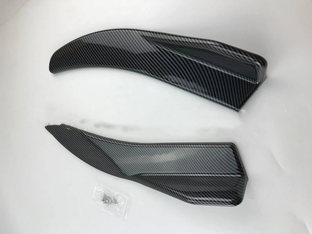 General Motors vehicle front and rear carbon fibre deflector light set with screws