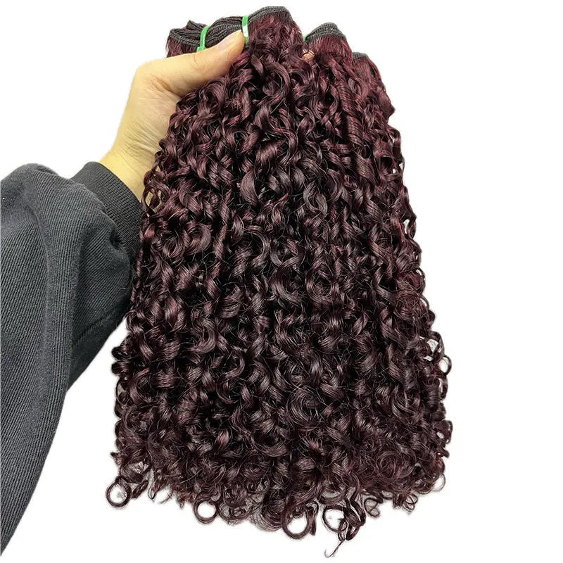 Front lace wig made from real human hair in pissy 06 colour with natural hairline