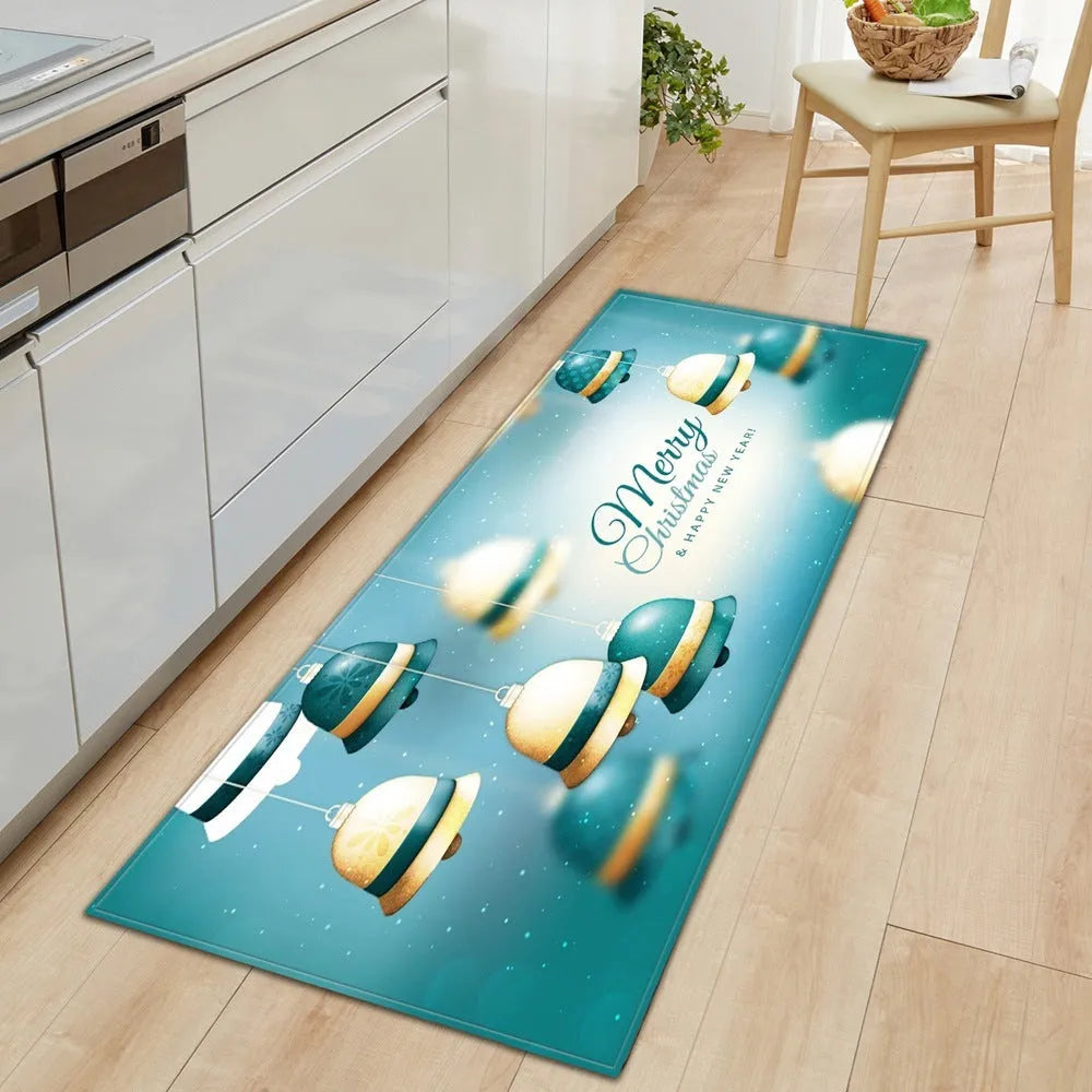 Multicolour polyester fibre machine-woven bathroom entrance mat with cartoon and anime pattern