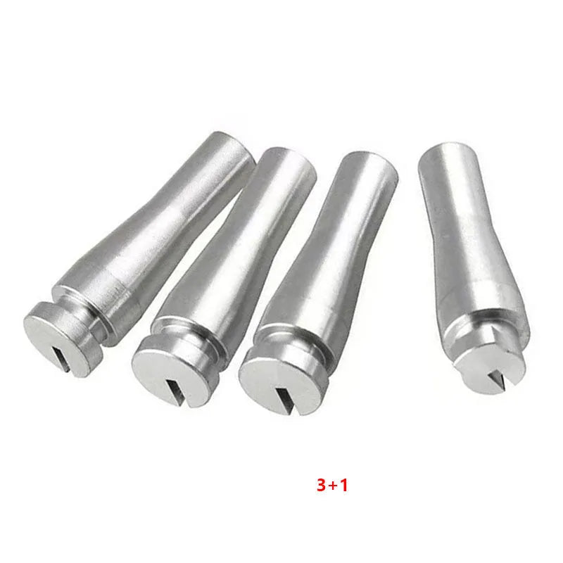 Silver aluminium alloy car door lock cable repair kit for Ford F150 F250 F350 rear cab latch.