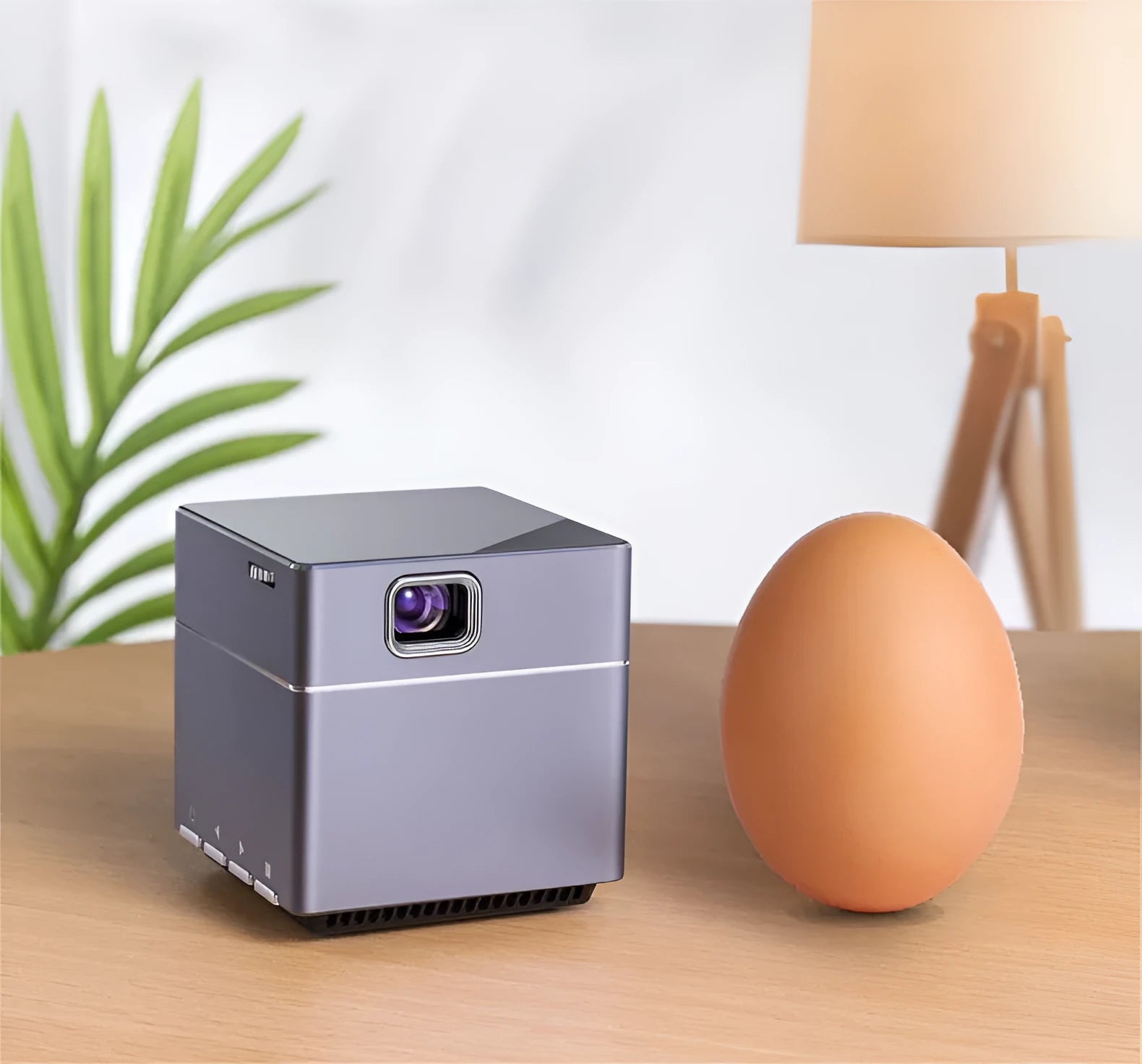 Small portable HD projector wireless hand connection, 300ANSI lumens, 3400mAh battery, 16GB ROM, 0.19kg body weight