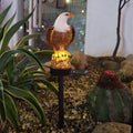 Solar resin eagle lawn lamp outdoor garden decoration 43.8cm high IP44